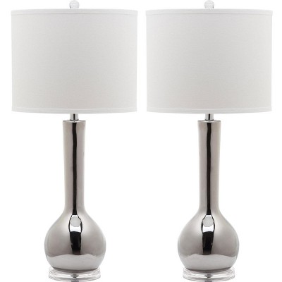 Mae Long Neck Ceramic Table Lamp (Set of 2) - 30.5" Height - LIT4091 - Safavieh