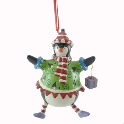 Enesco 2.5 Inch Penguin With Present Christmas , Christmas Tree (1PC)