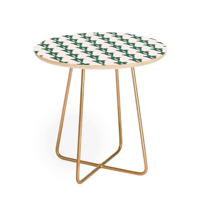 Maritza Lisa Retro Floral Pattern Side Table - Deny Designs