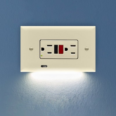 SnapPower GuideLight PLUS Horizontal Wall Plate Night Light - 1 Pack