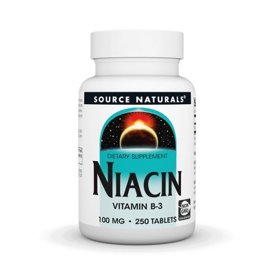 Niacin 100mg by Source Naturals, Inc.  -  250 Tablet
