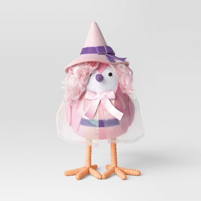 Featherly Friends™ 'Glitzy' Good Witch Bird Figurine - Hyde and EEK! Boutique™ Pink