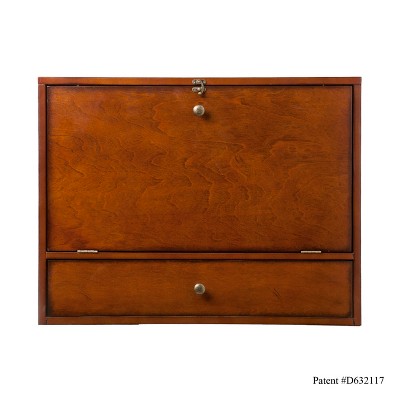 Benwick Wall Mount Laptop Desk - Brown - SEI