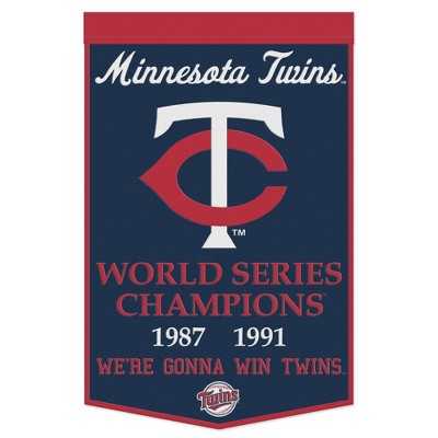 24" x 38" MLB Minnesota Twins Wool Banner