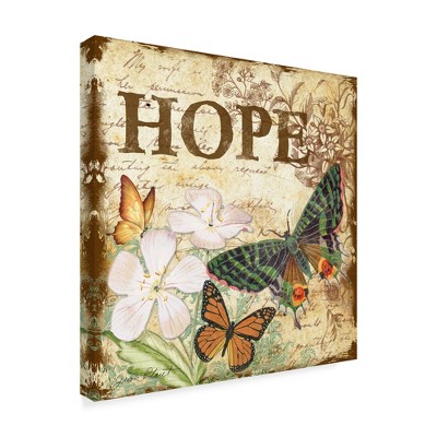 Trademark Fine Art -Jean Plout 'Inspirational Butterflies Hope' Canvas Art
