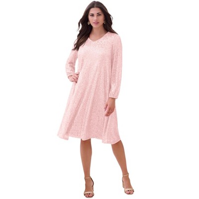 Roaman's Sequin Swing Dress