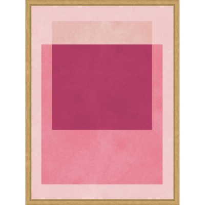 Amanti Art Overlapping Geometry 12 by Vitor Costa Framed Canvas Wall Art