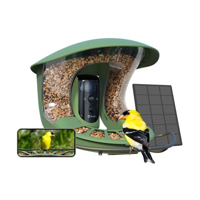 Birdfy Smart Bird Feeder with Camera, 2K Portrait & 1080P Wide-Angle, AI Identifies 6000+ Birds, Weatherproof