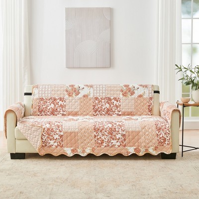 Reversible Stitched Patchwork Sofa Furniture Protector - Great Bay Home