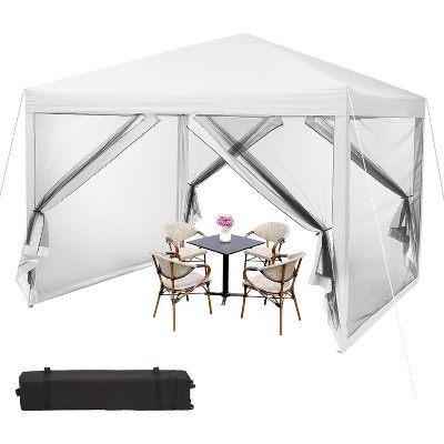 Acekool Pop Up Canopy Tent, Easy Up Outdoor Shelter with Mosquito Netting, Sun Shade, 3 Adjustable Heights, Wheeled Bag for Patio, Camping, Picnic