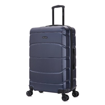 DUKAP Sense Lightweight Hardside Large Checked Spinner Suitcase - Blue