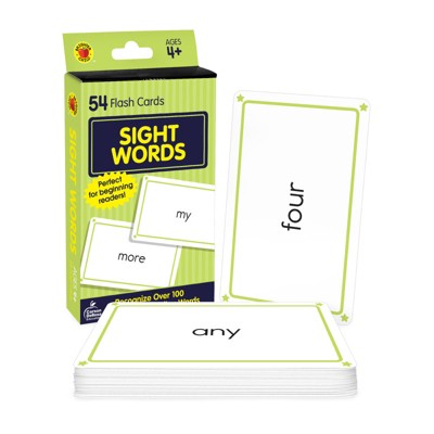 Brighter Child Sight Words Flash Cards, 54 Cards (Case of 10)