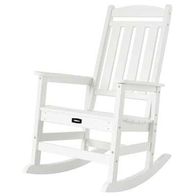 Decksplore Modern HDPE Rocking Chair Home Patio Porch Rocker Garden Conversation Chairs