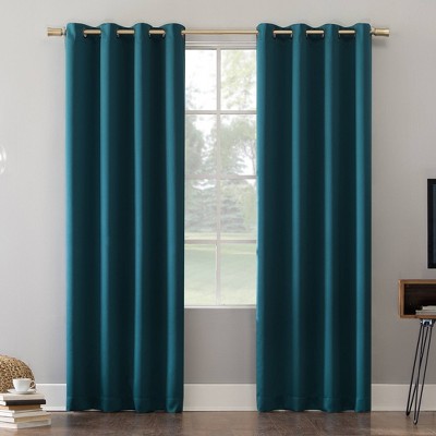 Sun Zero 100% Blackout Oslo Theater Grade Grommet Curtain Panel