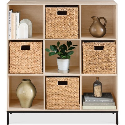 Best Choice Products Elevated 9-Cube Storage Organizer, 11in Shelf, Bookcase, Display Shelf, w/ Metal Legs