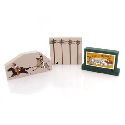 Cats Meow Village 3.0 Inch Lionel Accessory Set / 3 Train Cowboys Wild West Village Accessories