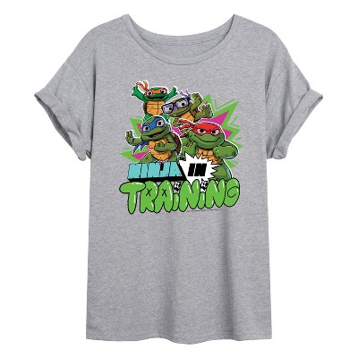 Women's - Teenage Mutant Ninja Turtles Mutant Mayhem - Ninja In Training Oversized Graphic T-Shirt