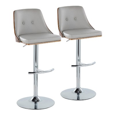 Set of 2 Gianna Adjustable Barstools - LumiSource