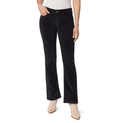 WallFlower Women's Feisty Curvy Low Rise Slim Flare Corduroy Juniors Pants