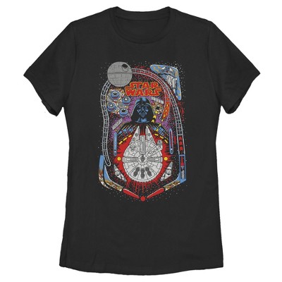 Women's Star Wars Darth Vader Death Star Pinball T-Shirt