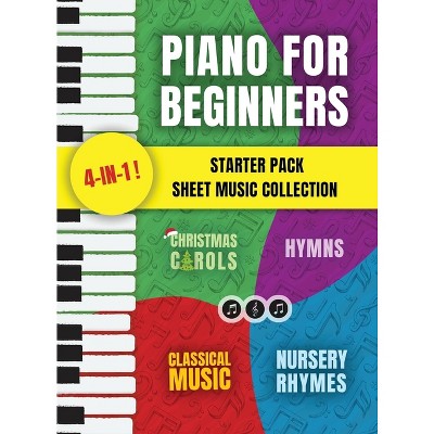 Piano for Beginners Starter Pack Sheet Music Collection - by  Made Easy Press (Hardcover)