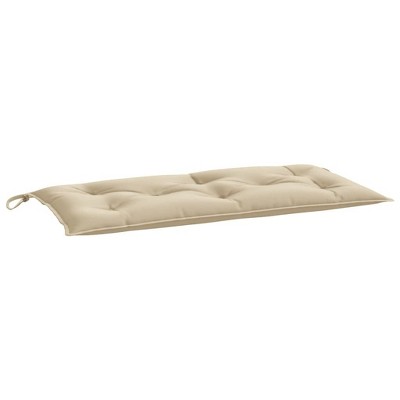 vidaXL Bench Cushion Outdoor Water Repellent Bench Cushion Pad Oxford Fabric - Beige 39.3" x 19.7" x 2.8"