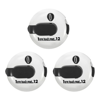Unique Bargains Portable Lightweight Compact Durable Golf Score Counter 3 Pcs
