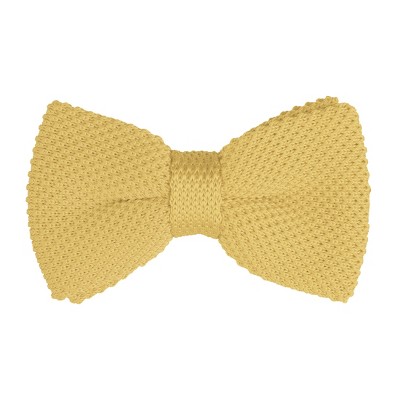 INSPIRE CHIC Men's Pre-Tied Adjustable Strap Solid Color Knitted Bow Ties