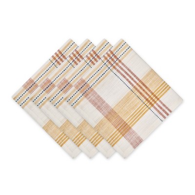 Design Imports Veranda Plaid Napkin Set/4