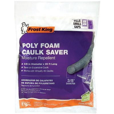 Frost King - Poly Foam - Caulk Saver For Gaps and Openings - Gray - 20 ft.