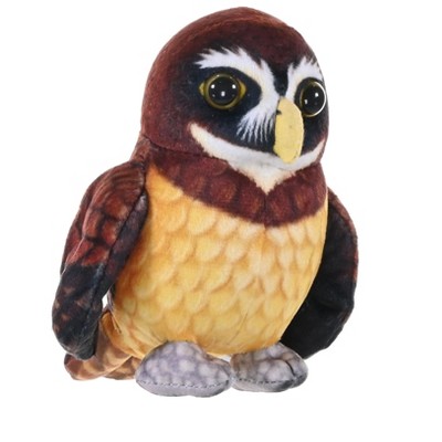Wild Republic Rainforest Birds Spectacled Owl Stuffed Animal, 4.5 Inches