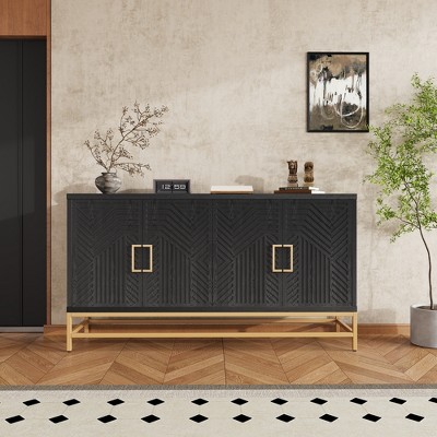 YOOCOZZ Sideboard Cabinet with Adjustable Shelves
