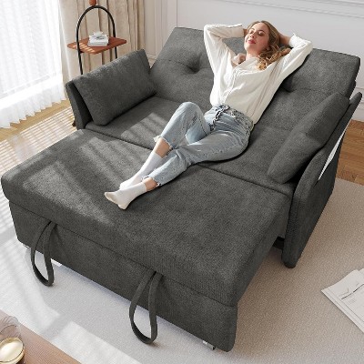 Vipbear 51"Convertible Sofa Bed,3-in-1 Folding Sofa Bed for Small Spaces,Modern Loveseat Compact Sleeper Couch for Guest Room Apartment