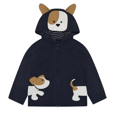 LONDON FOG Baby/Toddler Boys' Little Animal Jersey Lined Rainslicker Jacket
