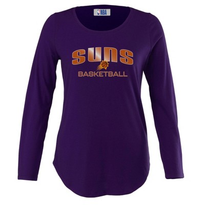 NBA Phoenix Suns Women's Long Sleeve Crew Neck Fashion T-Shirt