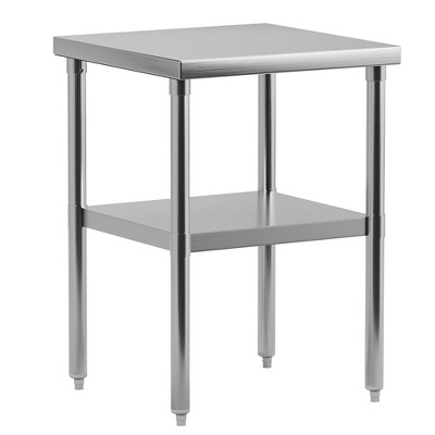 Stainless Steel Work Table 24" x 60" with Undershelf, [NSF Certified][Heavy Duty]Kitchen Prep Table for Home, Restaurant, Hotel, Silver