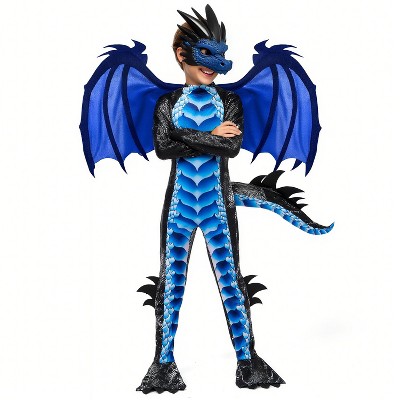 Joyfy Boys' Halloween Fierce Dragon Costume for Kids – Complete Winged Costume Set