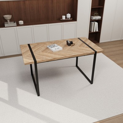 Modern Minimalist Round & Rectangular MDF Dining Table, for Office, Home & Kitchen, Available in Multiple Colors