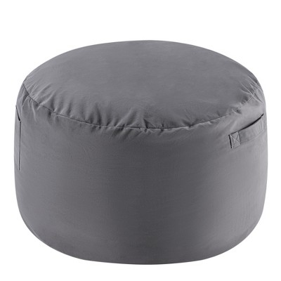 FONTOI Bean Bag Chair for Adults, Foam Filled Furniture with Soft Removable Cover, Comfy Kids Sofa for Living Room Dorm, Dark Gray, 48"*25.9"*48"