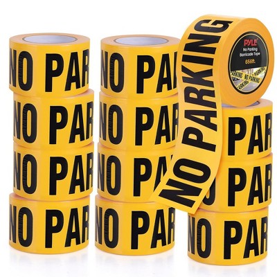 Pyle 12-Piece No Parking Barricade Tape Set - PNPCTX12