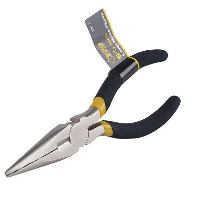 Steel Grip 6-1/2 in. Carbon Steel Long Nose Pliers