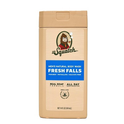 DR. SQUATCH Men's Natural Non-Exfoliating Body Wash - Fresh Falls - 14 fl oz