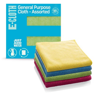 E-Cloth - Microfiber - Cleaning Cloth - 12.5 - 4 Pack - Case of 5