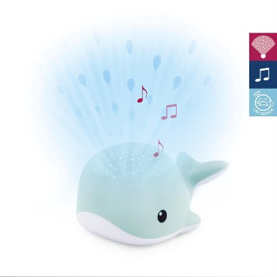 Zazu Kids Wally The Whale Sound Machine, & Projector, with Crib Mobile with T Strap