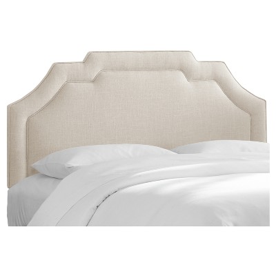 Skyline Furniture Axel Notched Bordered Headboard Linen