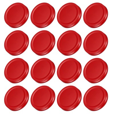 Unique Bargains Wide Mouth Leakproof Reusable Kitchen Mason Jar Lids 16 Pcs