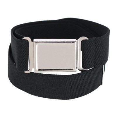 CTM Kids' Adjustable Elastic Belt with Magnetic Buckle