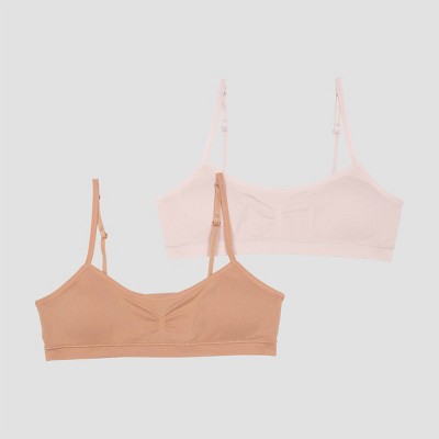 Hanes Girls' 2pk Seamless Bra