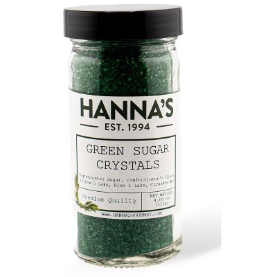 Green Sugar Crystals, Hanna's Gourmet