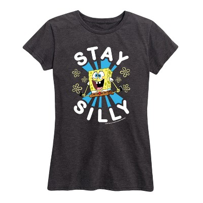 Women's - SpongeBob SquarePants - Stay Silly Short Sleeve Graphic T-Shirt